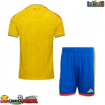 Camisa de Futebol Colômbia Equipamento Principal Infantil Mundo 2026 Manga Curta (+ Calças curtas)